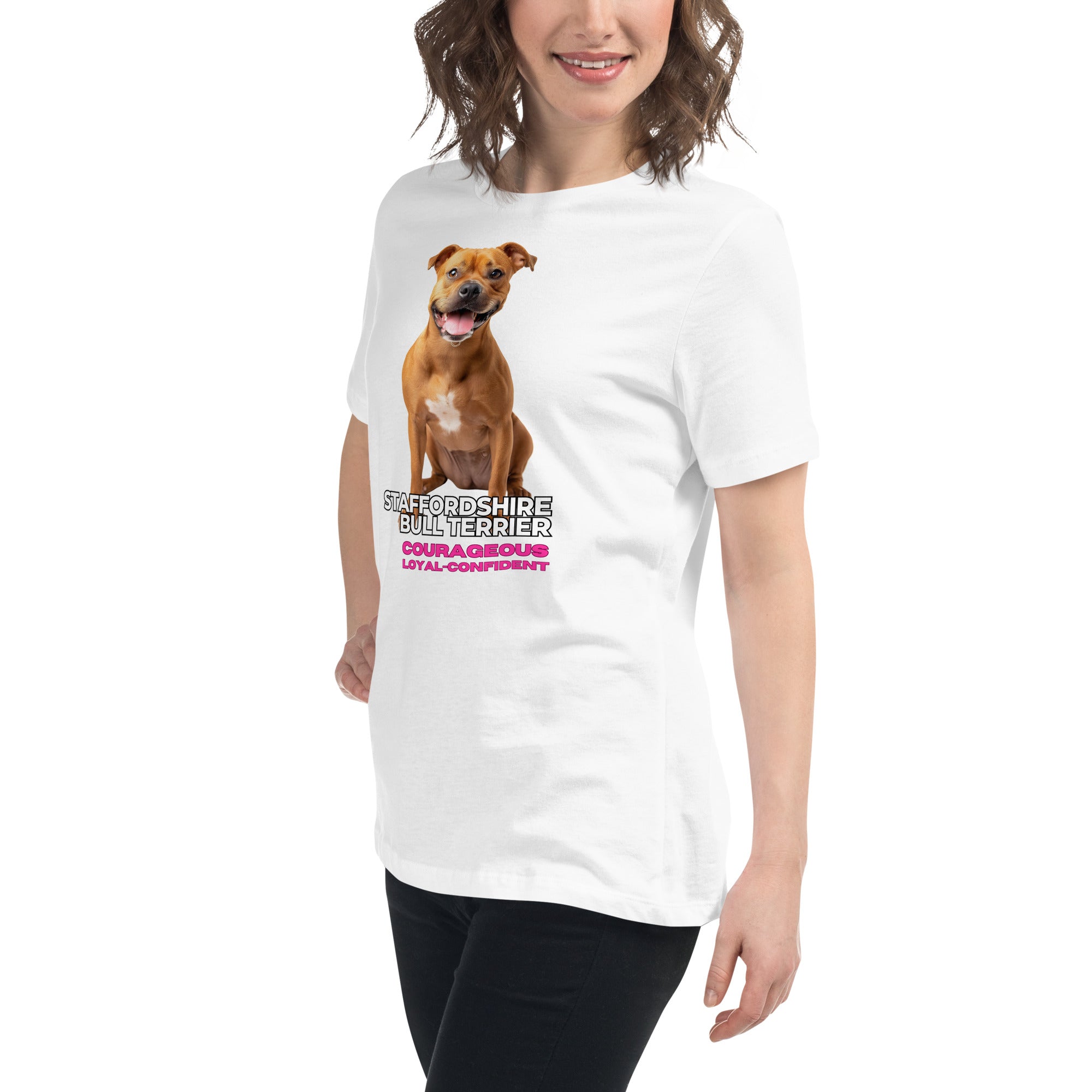 Staffordshire Bull Terrier Women's Relaxed T-Shirt