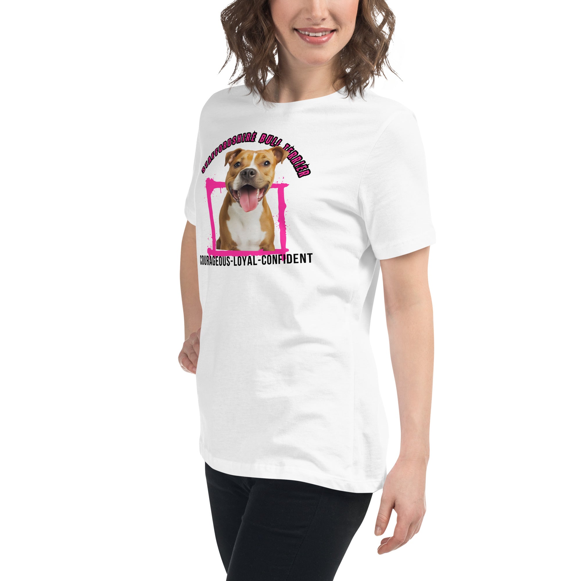 Staffordshire Bull Terrier Women's Relaxed T-Shirt