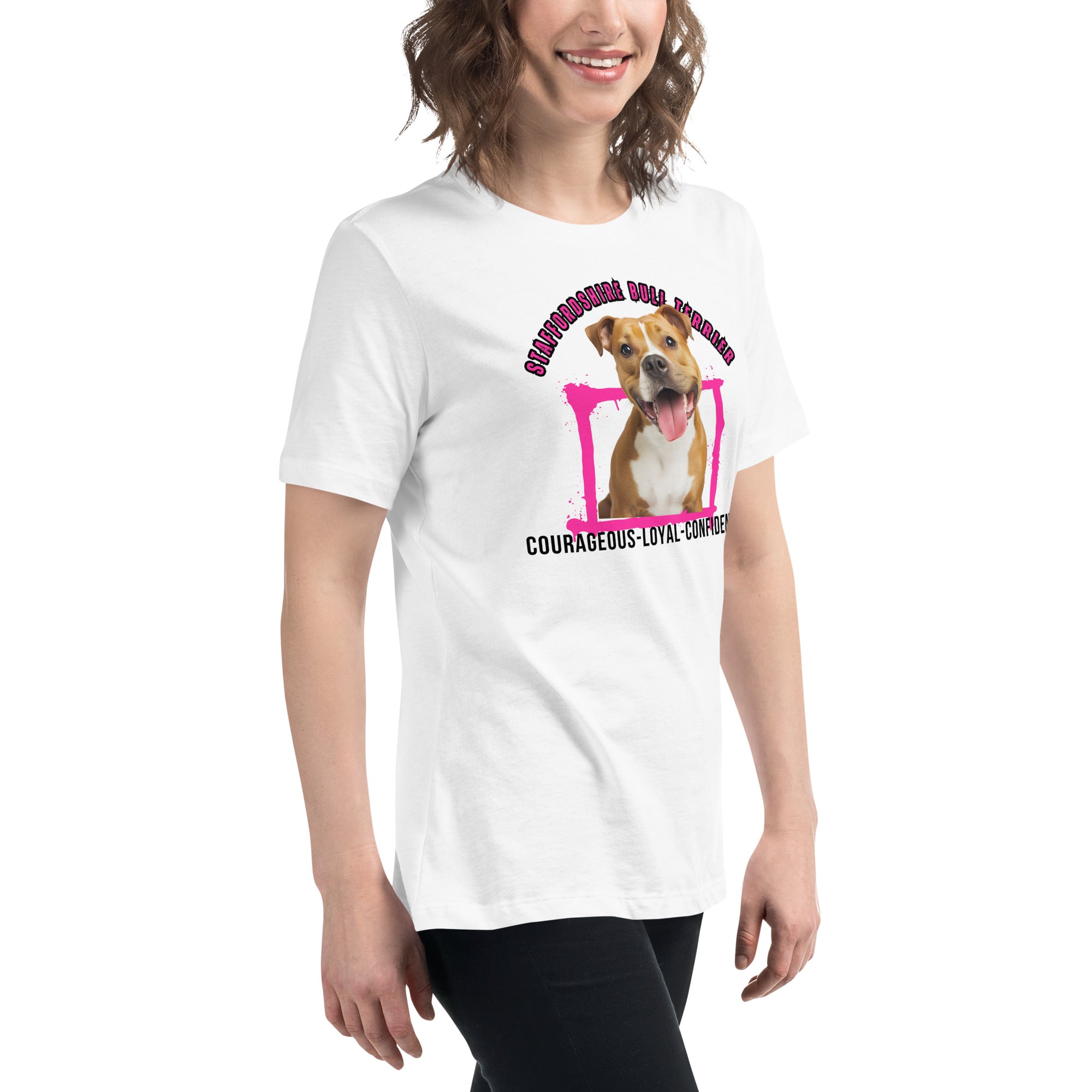 Staffordshire Bull Terrier Women's Relaxed T-Shirt