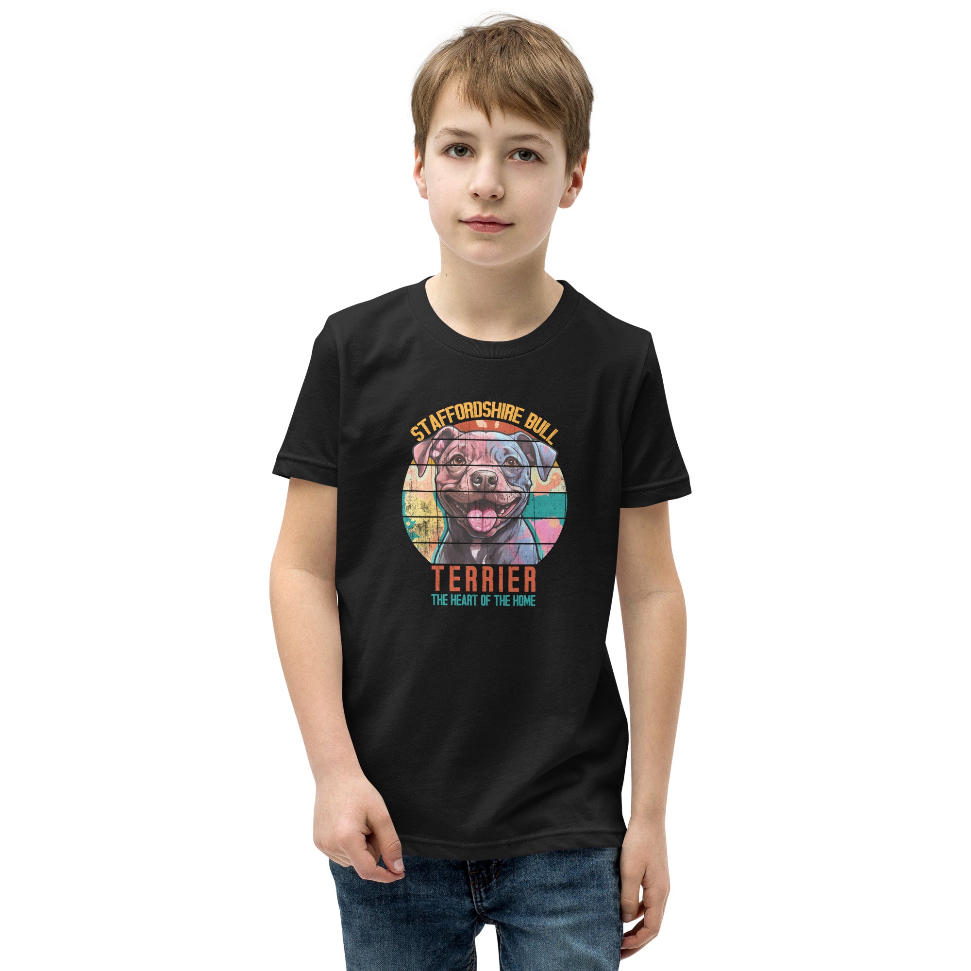 Staffordshire Bull Terrier Youth Short Sleeve T-Shirt