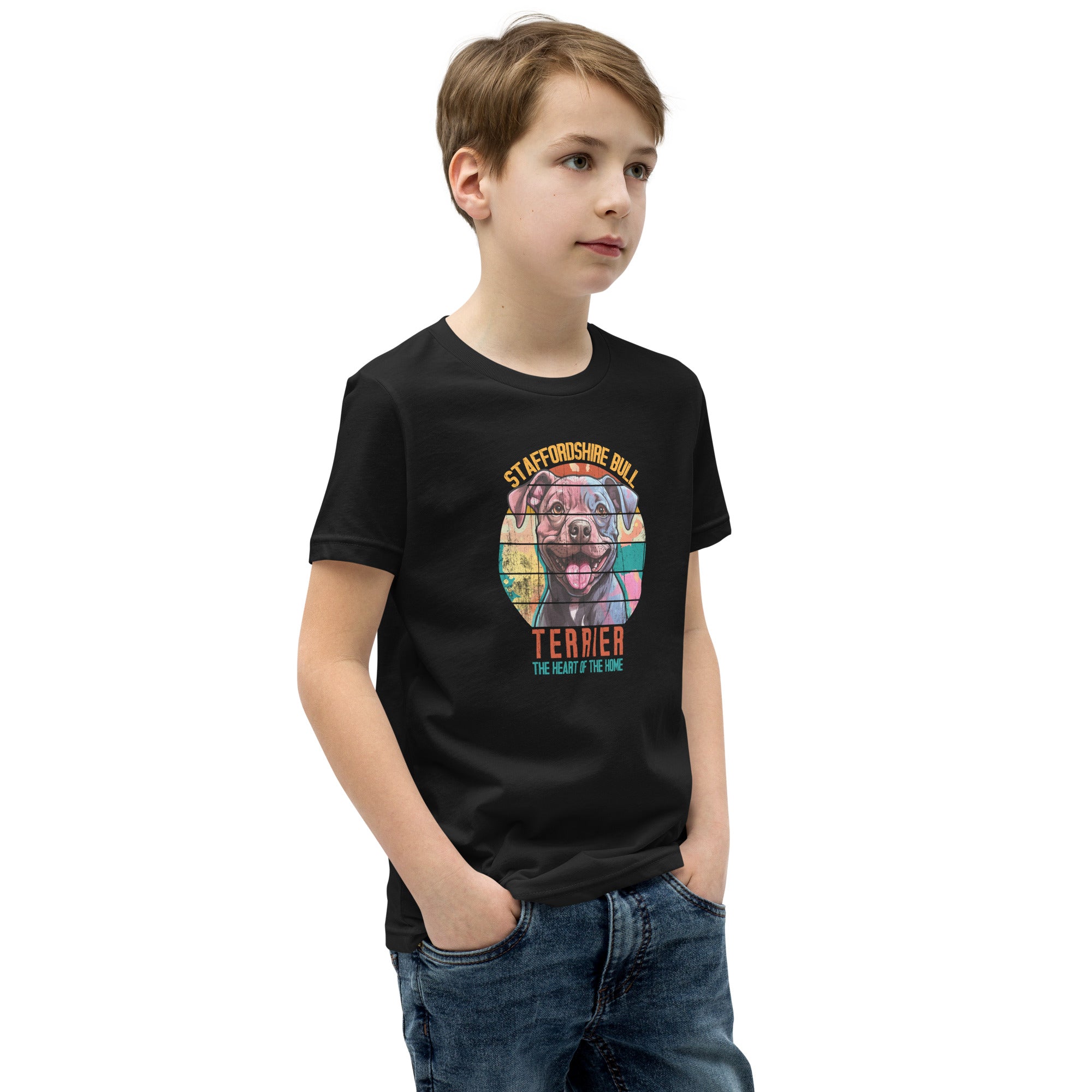 Staffordshire Bull Terrier Youth Short Sleeve T-Shirt